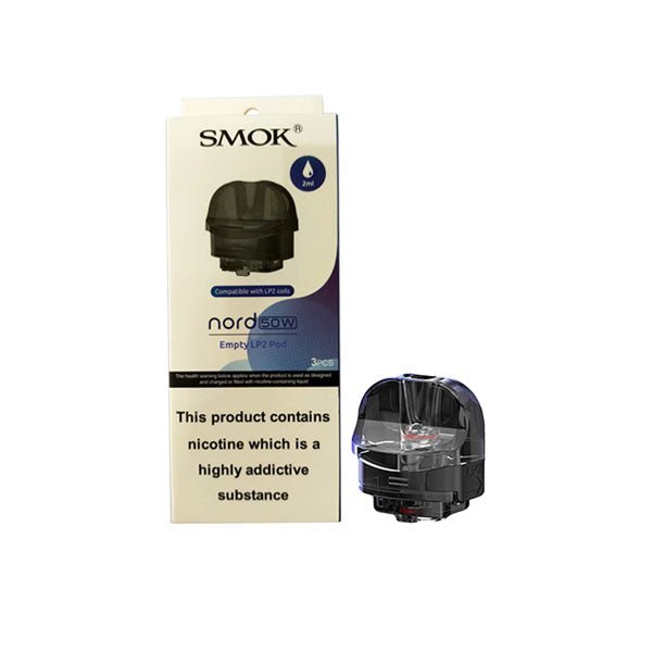 Smok Nord 50W Empty LP2 Pod 2ML- Pack of 3 - Best Vape Wholesale