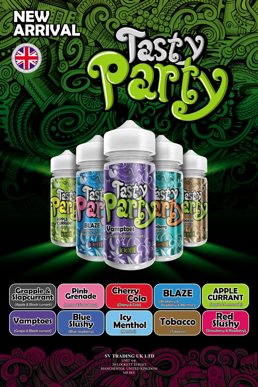 Tasty Party 100ml Shortfill - Best Vape Wholesale