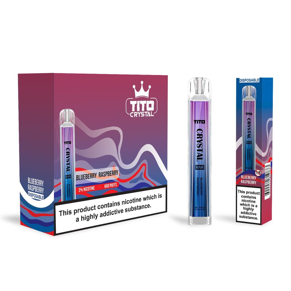 Tito Crystal 600 Disposable Vape Pod Box of 10 - Best Vape Wholesale