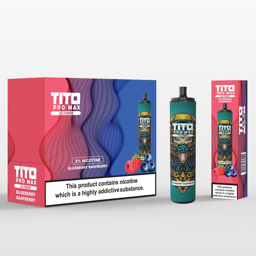 Tito Pro Max GD 10000 Disposable Vape Pod Box of 10 - Best Vape Wholesale