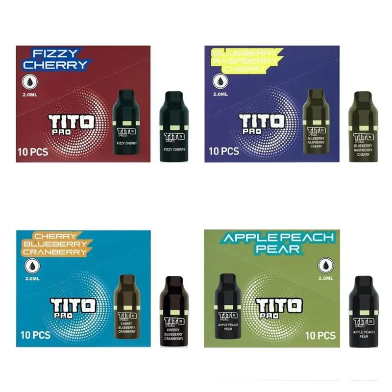 Tito Pro Replacement Disposable Vape Pods Box of 10 - Best Vape Wholesale