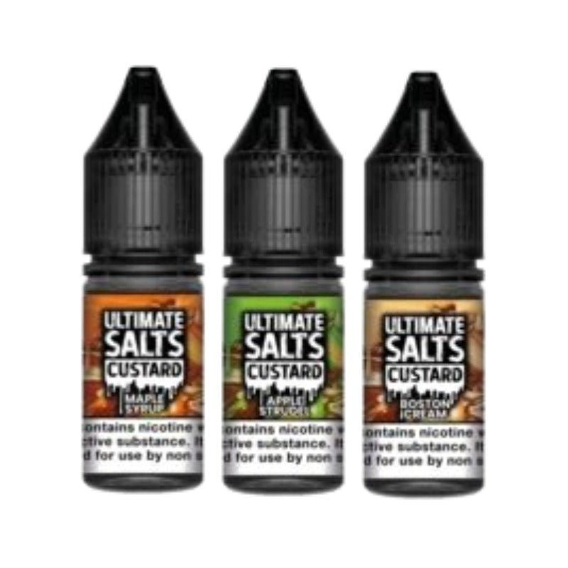 Ultimate Salts Custard 10ML Nic Salt (Pack of 10) - Best Vape Wholesale